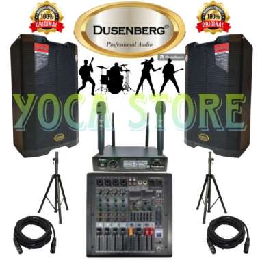 Karaoke System DUSENBERG 15 Inch EVO 15 PRO Mixer 4 Channel 2 Mic - MIXER 8 CHANNEL MIXER 4 CHANNEL