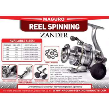 Reel Pancing Maguro Zander power handle 1000 2000 3000 4000 5000 6000 4000