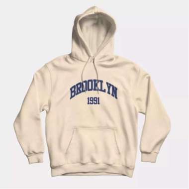 READY SIZE S-L BEST QUALITY Sweaterpolos Hoodie Jumper BROOKLYN 1991 ( Sablon ) Unisex Pria & Wanita
