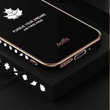 Case Maple Realme C33 Softcase Plating Realme C33 Hitam