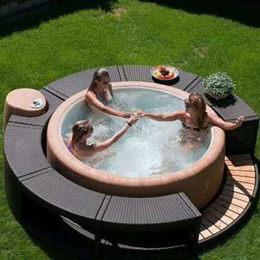 Surround Softub untuk Pijakan Softub Hot Tub Portable Jacuzzi Ukuran Resort 300E