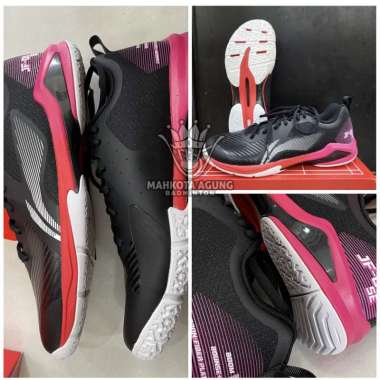 SEPATU BADMINTON LINING BLAST SE JF 01 se original bagus 43 Black