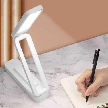 SUOLIANG Lampu Meja Belajar Rechargeable Foldable 3 Color 8W 1308 Lampu Meja Belajar Buat Jepit Lamo