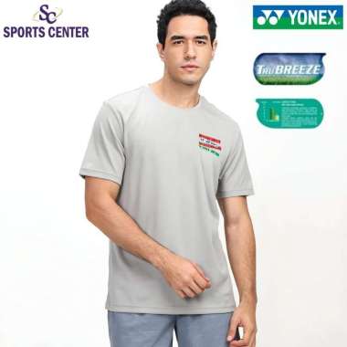 Kaos / Jersey Yonex Logo Collection Tru Breeze 1897 Neutral Gray M