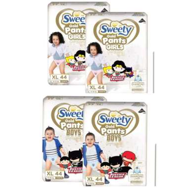 CELANA SWEETY PANTS GOLD / SWEETY GOLD PANTS PREMIUM S66/M60/L54/XL44/XXL36 pampers bayi anak GOLD X