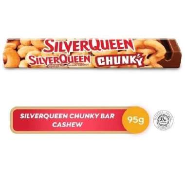 Promo Harga Silver Queen Chunky Bar Cashew 95 gr - Blibli