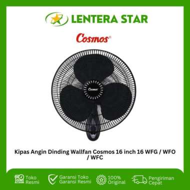 Kipas Angin Dinding Wallfan + Remote 16" inch Cosmos 16 WFGR / WFCR