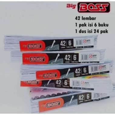 Buku tulis Big Boss 42 lembar isi 6 buku