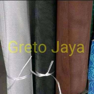 Kawat Nyamuk BAJA PER METER Tebal Mesh Kasa Parabola Alumunium Almunium Parabola Hitam Coklat Putih 