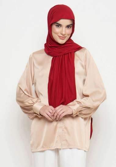 Zeta Scarves - Comfort Shawl - Pashmina - Hijab Persegi Panjang Maroon
