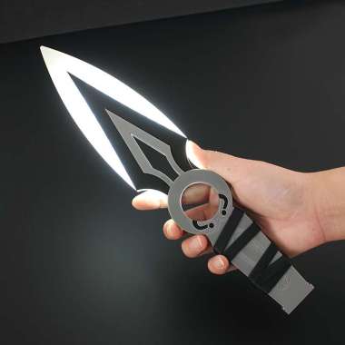 Miniatur Valorant Kunai Jett Weapon Large Blade Storm Accessories Game Gray Silver