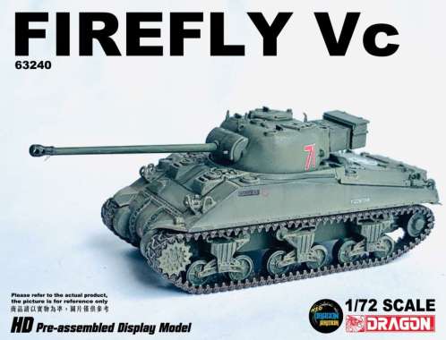 Tank Firefly Vc 13th/18th Royal Hussars 27th Armoured Brigade Normandy 1944 Skala 1:72 Dragon