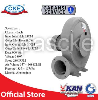Centrifugal CKE CFAB-CZT900W Blower Fan Keong Hisap Udara