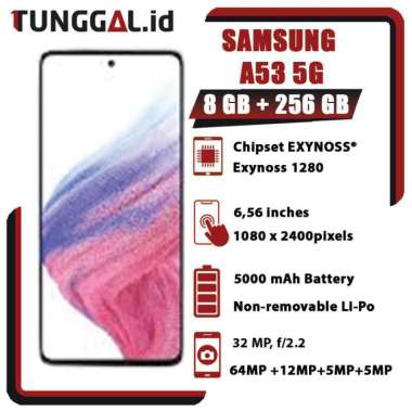 SAMSUNG GALAXY A53 5G 8/256 RAM 8 GB ROM 256 GB GARANSI RESMI SEIN