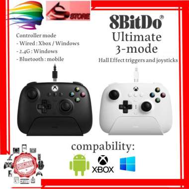 8Bitdo Ultimate 3-mode Wireless Gamepad Controller Hall Effect Stick Triggers for Xbox Series PC And