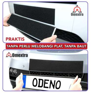 Frameless Dudukan Plat Nomor Tempel Kreketan HQ Frameless Plate Holder 1 PACK