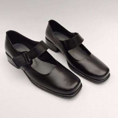 GRG - SEPATU PANTOPEL WANITA / SEPATU PASKIBRA / SEPATU SEKOLAH / SEPATU PANTOPEL HITAM BAHAN KULIT 