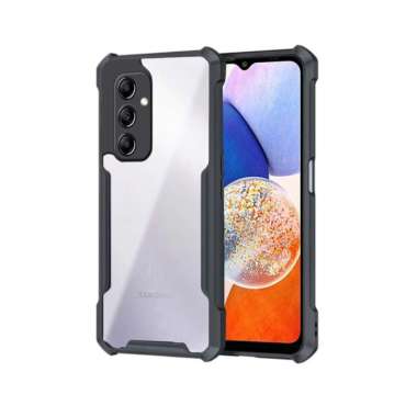 Promo Case Transparan Samsung A14 4G / A14 5G Terbaru Clear Back Cover Samsung A14 5G Hitam