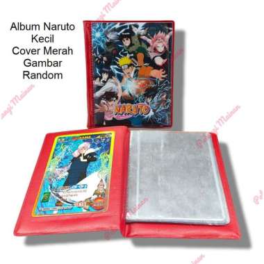 Album Kartu Naruto Kecil kapasitas 40 pcs Merah