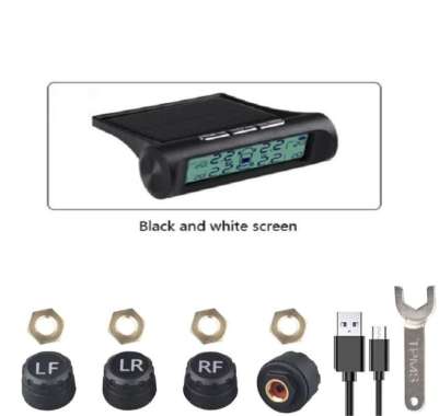 TIRE PRESSURE Monitoring System Solar Power TPMS Indikator Ban