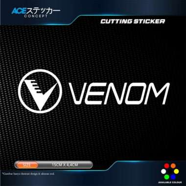 Cutting Sticker Venom Audio Stiker Mobil Kuning