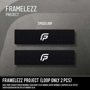 Dudukan Plat Nomor Mobil Frameless LOOP ONLY (2PCS) Plat Nomor Saja