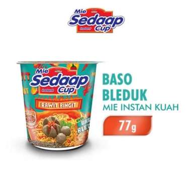 Sedaap Cup Mie Instan Baso Bleduk