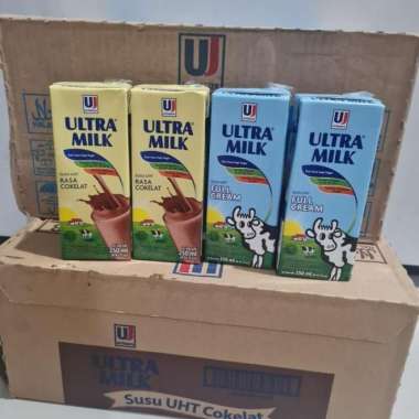 Susu uht ultra milk 250 ml - Strawberi