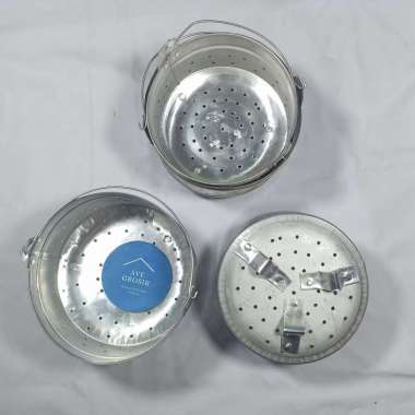 ALAT KUKUSAN NASI KUE ROTI TIM-TIMAN PANCI DANDANG SARINGAN MAGIC COM RICE COOKER 1 SET ISI 2 PCS KE