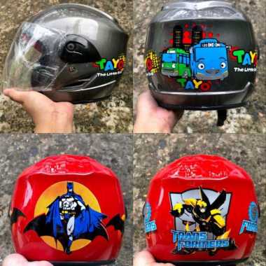 Helm Anak Kop Kecil Motif Cewe