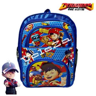 TAS RANSEL ANAK KARAKTER BOBOIBOY - TAS ANAK Biru