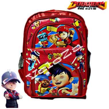 TAS RANSEL ANAK KARAKTER BOBOIBOY - TAS ANAK Merah