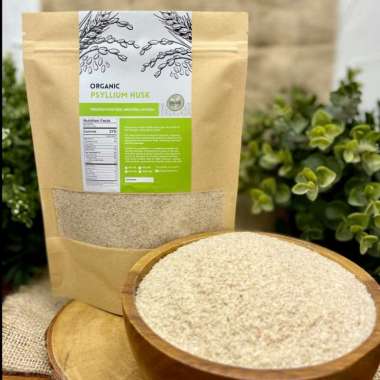 Organic Psyllium Husk 100 gram Pure / / Psyllium Husk Serbuk Kasar