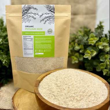 Organic Psyllium Husk 1 KG Pure / Psyllium Husk Serbuk Kasar