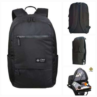 Tas Alto original Tas ransel sekolah anak laki laki / remaja / dewasa Tas laptop Hitam 71442