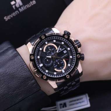 7M CHRONO Jam tangan pria seven minute M601 original rantai chrono tahan air tanggal water resistant