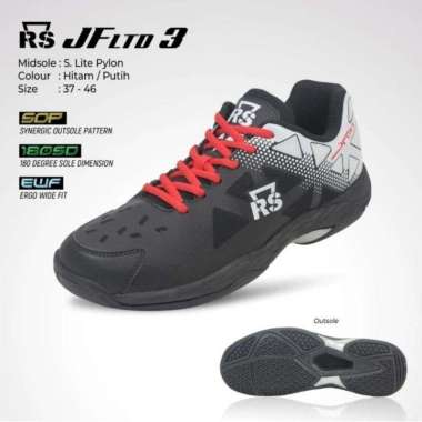 Sepatu Reinforce Speed JF LTD 3 / JF LTD3 / RS JF LTD 3 / JEFFER 41 ( 26 cm ) HITAM PUTIH