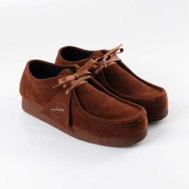 MIVSSO Sepatu Wallabee Chunky Full Tan Formal Casual Pria Sepatu Nongkrong Spatu Tan Pantofel Karet 