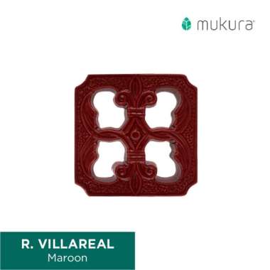 Roster Keramik Granit Mukura Villareal 20 x 20 cm Maroon