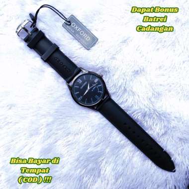 OXFORD ORIGINAL - JAM TANGAN KASUAL PRIA - JAM TANGAN TIPIS ELEGAN - TALI KARET - WATER RESISTANT -