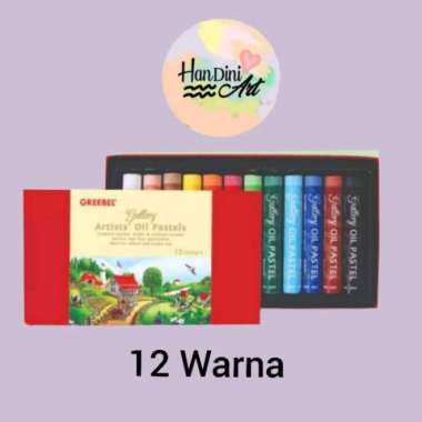 Greebel Gallery Artist Oil Pastels 12 Warna 24warna Krayon Lunak Menghias Gambar Teknik Kerik Perala
