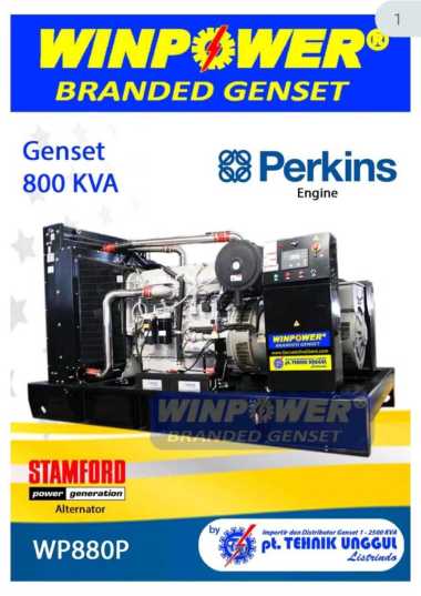 genset perkins 800 kva alternator stamford