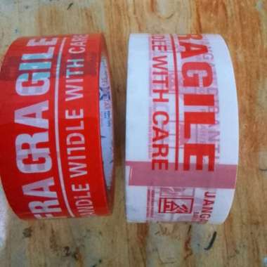 Lakban fragile Sevenstar 48mm*100y FRAGILE PUTIh Dan Merah Merah