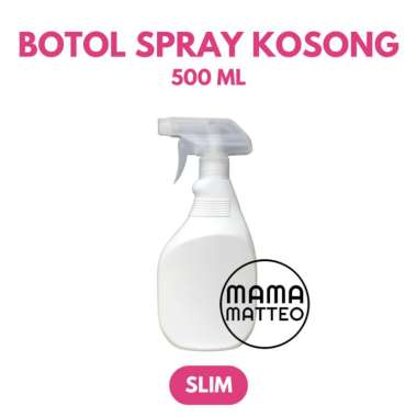 BOTOL SPRAY KOSONG PUTIH ESTETIK 500ml / BOTOL SPRAY HDPE / KISPRAY Spray PUTIH SLIM