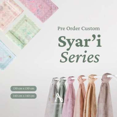 AUTHENTISM PO SCARF CUSTOM SIZE 130 140 SYARI 140cm + UTOPIA SERIES