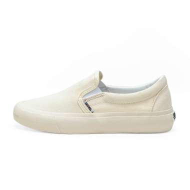 SABA Vintage Slip On Krem - Sepatu Sneakers Casual Pria Wanita 44 Krem