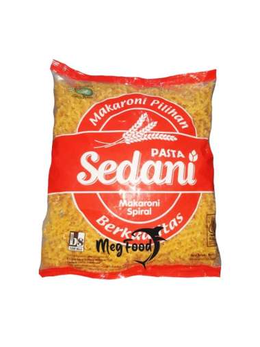 Sedani Pasta Makaroni Spiral Pipa 1 Kg Spiral
