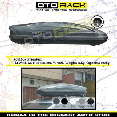 ROOF BOX OTORACK GLOSSY BLACK UNIVERSAL Terbaik