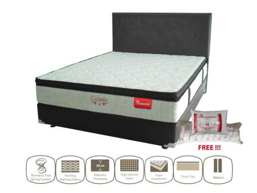 Kasur Catania Plushtop Full Set by Romance [ Free Bantal dan Guling ] 200 x 200