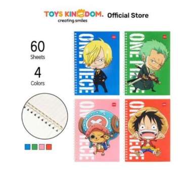 Toys Kingdom Deli Notebook Spiral One Piece En003 Random